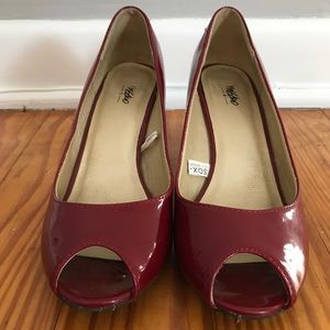 Mossimo Supply Co. Shoes - Mossimo Open-Toe Red Heels Mossimo Supply Co. Shoes - Mossimo Open-Toe Red Heels